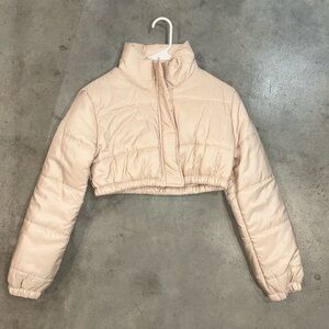 SHEIN Cream Puffer Jacket